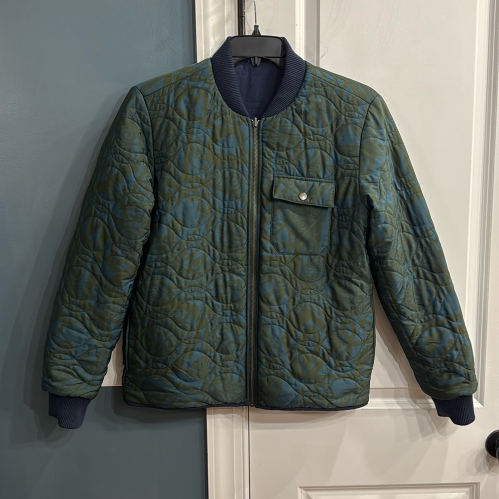 Outerknown Evolution Reversible Bomber In Indigo - image 3